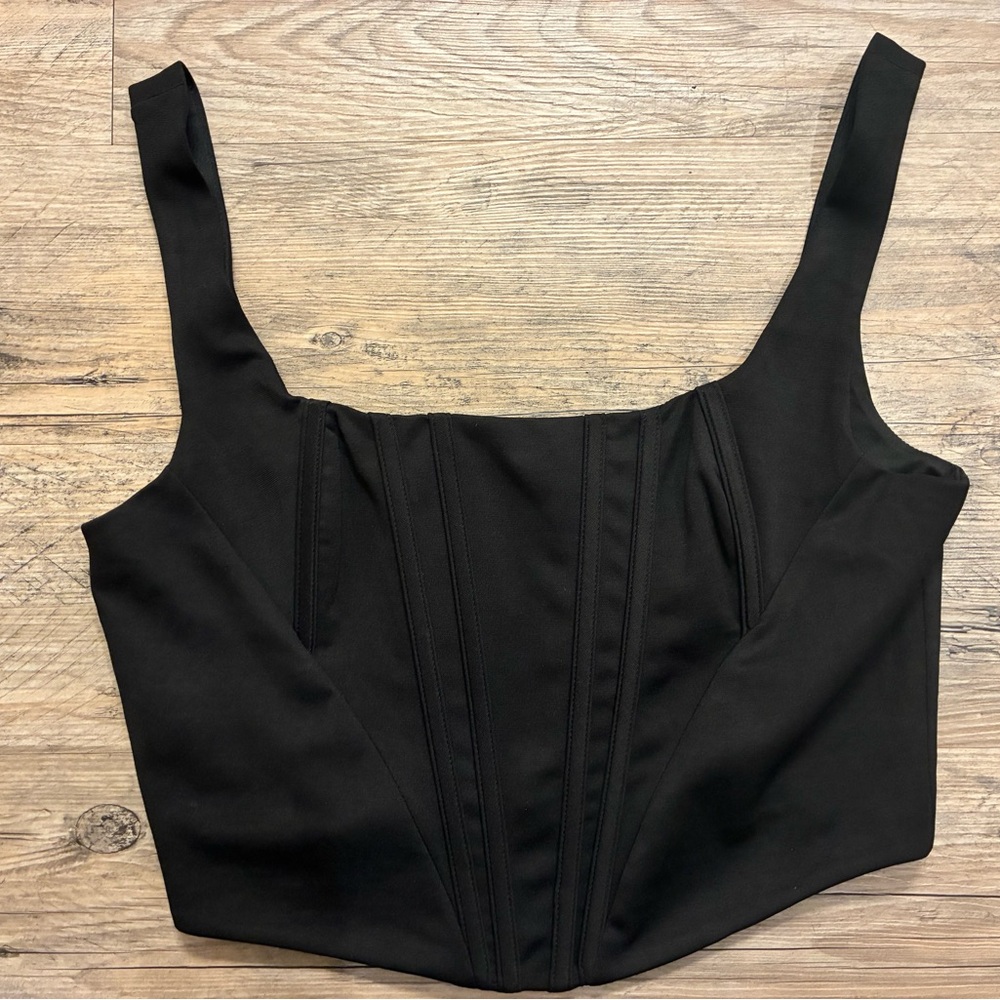 Elegant Black Women's Corset Top